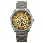 Rare Sun Tarot Astrology Silvertone Sports Metal Watch 014