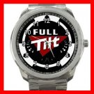Full Tilt Poker Game Fun Silvertone Sports Metal Watch 020