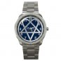 Blue Heartagram Hobby Silvertone Sports Metal Watch 021