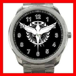 CELESTIAL BEING GUNDAM 00 Silvertone Sports Metal Watch 022