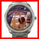 Bowling Game Fun Silvertone Sports Metal Watch 027