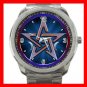Wicca Goddess Pentagram Moons Silvertone Silvertone Sports Metal Watch 036