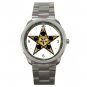 Wicca Wicca Pentagram Star Silvertone Silvertone Sports Metal Watch 038