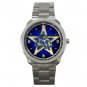 Wicca Wicca Pentagram Triquetra Silvertone Silvertone Sports Metal Watch 039
