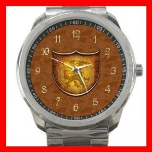 Copper Dragon Shield Silvertone Sports Metal Watch 054