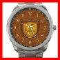 Copper Dragon Shield Silvertone Sports Metal Watch 054