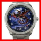 Whitby Wyrm Dragonlike Animals Silvertone Sports Metal Watch 075