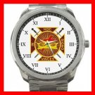 Masonic Knights Templar Silvertone Sports Metal Watch 080