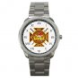 Masonic Knights Templar Silvertone Sports Metal Watch 080