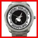 Support Bagpipe Player Music Fan Silvertone Sports Metal Watch 086