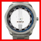 Banjo Music Instrument Fun Silvertone Sports Metal Watch 093