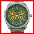 Celtic Butterfly Fly Silvertone Sports Metal Watch 098