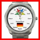 Order Of The Eastern Star Germany Silvertone Sports Metal Watch 103