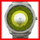 Golf Ball Sports Game Fun Silvertone Sports Metal Watch 125