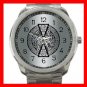 Celtic Dragons Mythical Symbol Silvertone Sports Metal Watch 127