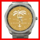 Afrika Korps Germany Military Army Silvertone Sports Metal Watch 129