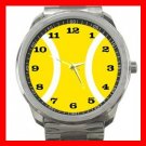 Tennis Ball Sports Game Silvertone Sports Metal Watch 132