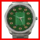 US Football Sports Game Silvertone Sports Metal Watch 133