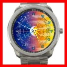 Zodiac Signs Moon and Sun Hobby Silvertone Sports Metal Watch 134