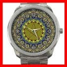 Wicca Psychedic Pagan Pentacle Silvertone Sports Metal Watch 135
