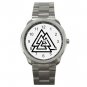 Valknot Valknut Symbol Triangles Silvertone Sports Metal Watch 140