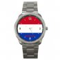 Netherlands Flag Nation Patriotic Silvertone Sports Metal Watch 147