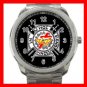 Black Knights Templar Masonic Silvertone Sports Metal Watch 158