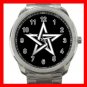 Wicca Pentagram Pentacle Star Witch Silvertone Sports Metal Watch 160