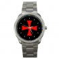Knights Templar Cross Silvertone Sports Metal Watch 162