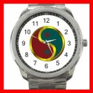 Knights Templar Masonic Prosperity Silvertone Sports Metal Watch 164