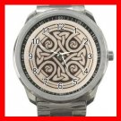 CELTIC CROSS Irish Cross Silvertone Sports Metal Watch 166
