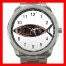 Christian Jesus Fish Silvertone Sports Metal Watch 167
