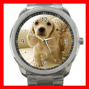 MINI DACHSHUND DOGS PET Silvertone Sports Metal Watch 169