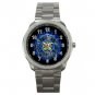 Blue Fire Fighter FireFighter Silvertone Sports Metal Watch 173