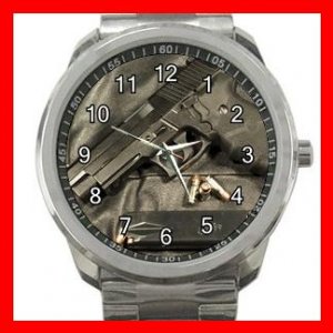 SIG Sauer Firearms Silvertone Sports Metal Watch 177
