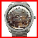 TRAIN B & O F-7 DIESEL LOCO Silvertone Sports Metal Watch 179