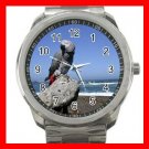 AFRICAN GREY PARROT BIRD PET Silvertone Sports Metal Watch 180