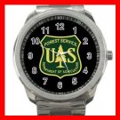 U.S. Forest Service, USFS Silvertone Sports Metal Watch 187