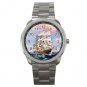 Tall Ships On the Sea Silvertone Sports Metal Watch 196