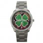 Rub For Luck Clover Casino Fun Silvertone Sports Metal Watch 208