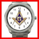 FREEMASONRY MASON Silvertone Sports Metal Watch 219