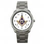 FREEMASONRY MASON Silvertone Sports Metal Watch 219