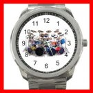 DRUMMER DRUMS MUSIC Silvertone Sports Metal Watch 230