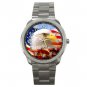 AMERICAN FLAG BALD EAGLE Silvertone Sports Metal Watch 237