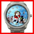SANTA & FRIENDS Silvertone Sports Metal Watch 238