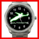 ULTIMATE FRISBEE Silvertone Sports Metal Watch 239