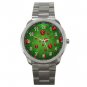 Green Ladybug Bugs Hobby Silvertone Sports Metal Watch 243