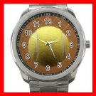 Tennis Ball Against a Racquet Silvertone Sports Metal Watch 253