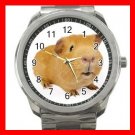 Guinea Pig Pet Animals Silvertone Sports Metal Watch 266