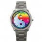 Ying Yang Rianbow Hobby Silvertone Sports Metal Watch 268